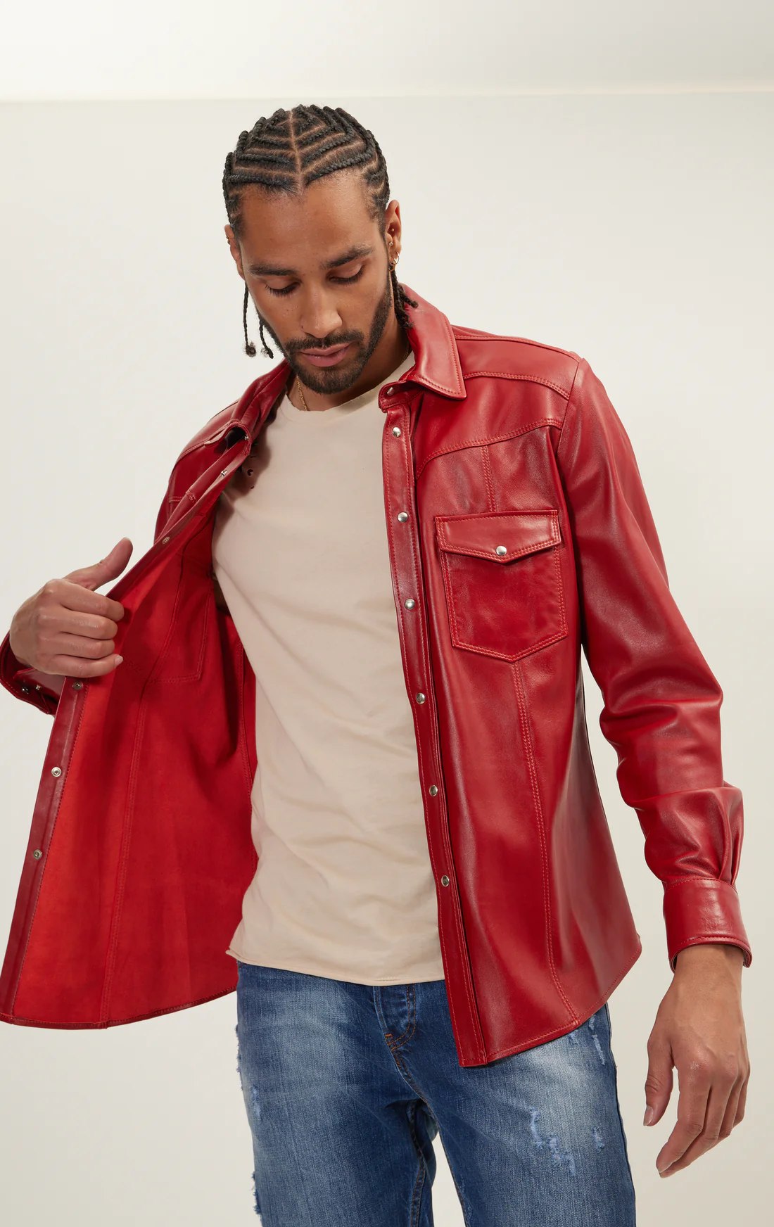 Red Leather Jacket for Men & Women | Ala Mode Jackets