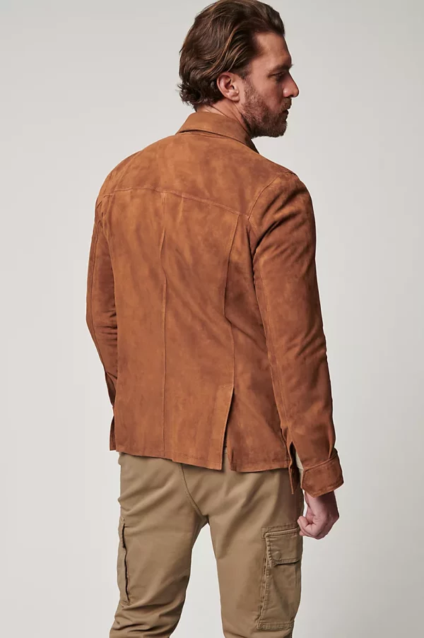 Noah Goatskin Suede Leather Shirt Jacket United States
