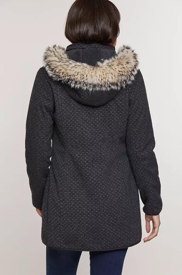 Ketchikan Italian Wool Blend Fleece Coat