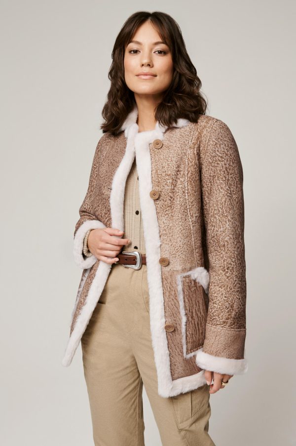 Marleigh Shearling Sheepskin Rancher Coat