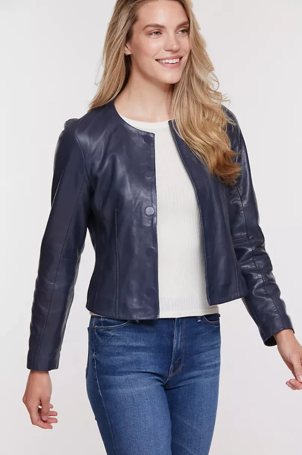 Susie Lambskin Leather Jacket