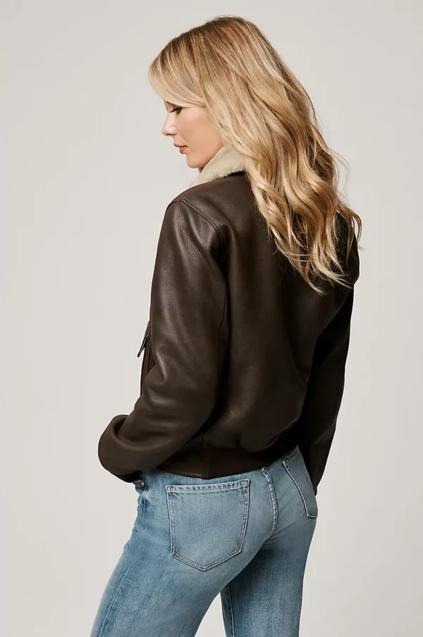 Tracy Distressed Leather A 2 Bomber Jacket United States