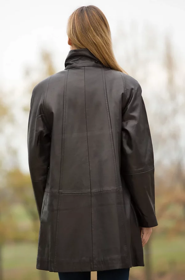 Womens Ariel Lambskin Leather Jacket USA