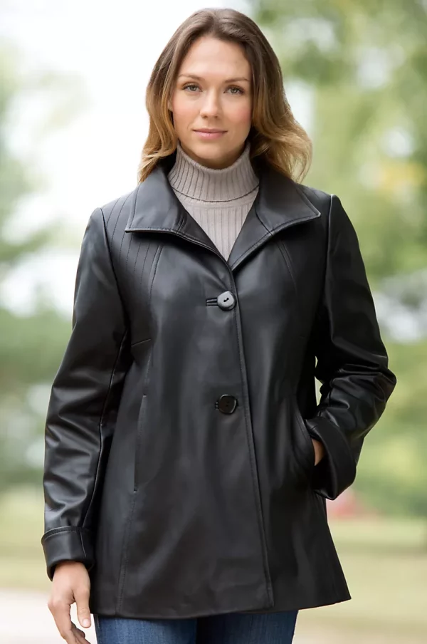 Womens Bentley Lambskin Leather Jacket US