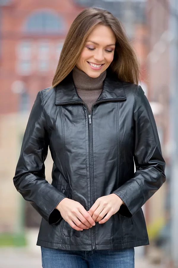 Zelda Lambskin Leather Jacket USA