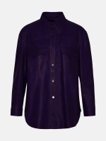 Purple Leather Shirt