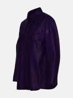 Purple Leather Shirt