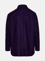 Purple Leather Shirt