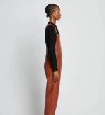 Rust Brown Leather Overall