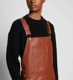 Rust Brown Leather Overall