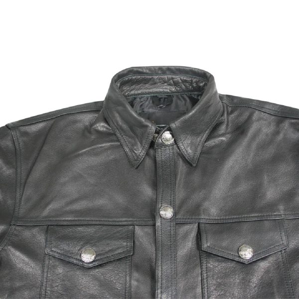 leather riding shirt