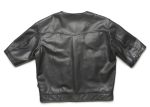 Leather 3 4 Sleeve Vest Jacket