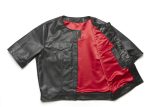 Leather 3 4 Sleeve Vest Jacket