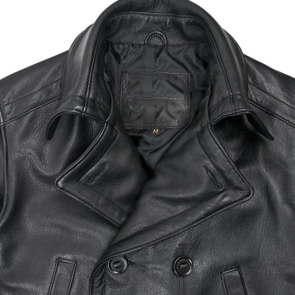 Leather Naval Officer's Coat