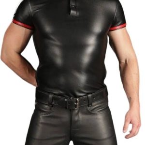 Leather Polo Shirt