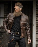Rust Leather Jacket