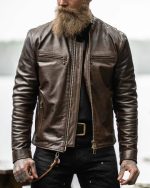 Rust Leather Jacket