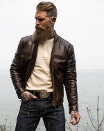 Rust Leather Jacket