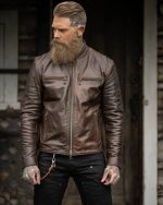 Rust Leather Jacket