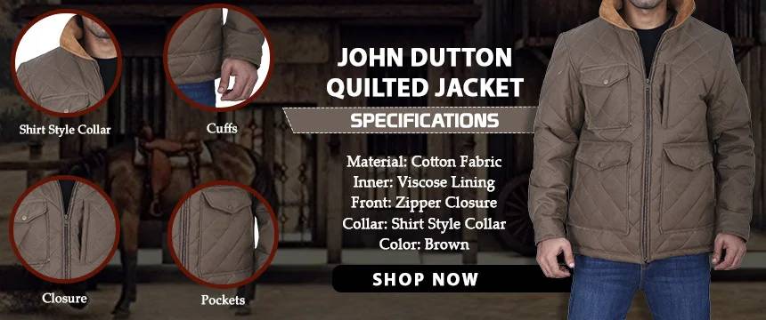 Yellowstone Season 4 John Dutton Quilted Jacket