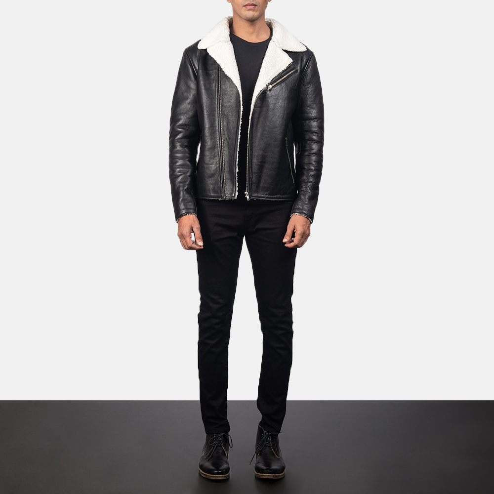 Black And White Leather Motorcycle Jacket Collection Online ...