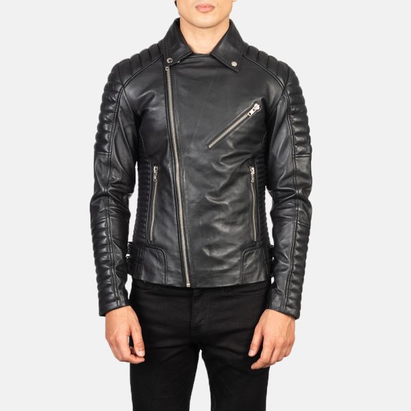 Armand Black Leather Biker Jacket United States
