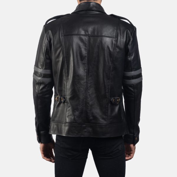 Armstrong Black Leather Biker Jacket United States