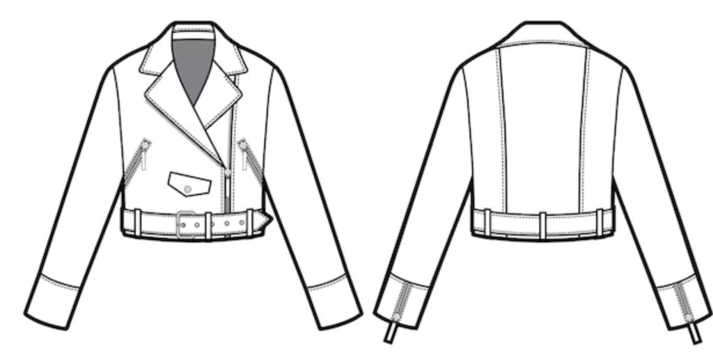 How to Draw a Biker Jacket
