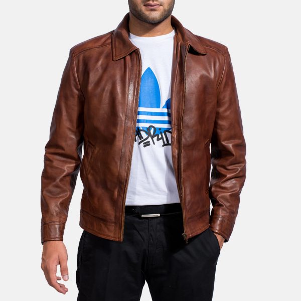 Inferno Brown Leather Jacket United States