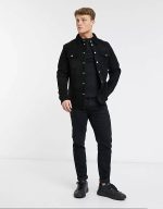 Black Suede Button up Shirt
