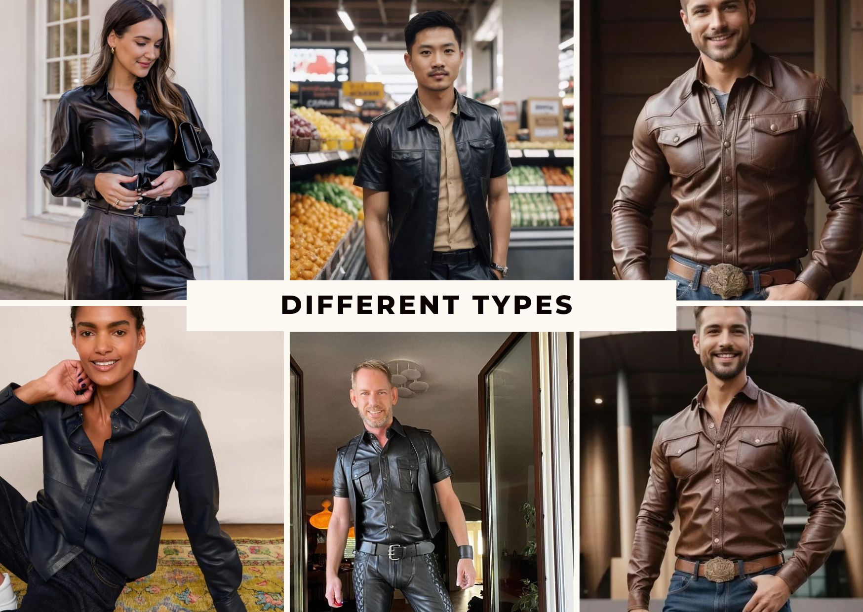 What are the Different Types of Leather Shirts