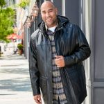 Big And Tall Leather Jacket With Hood