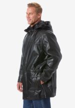 Big And Tall Leather Jacket With Hood USA