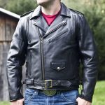 Big and Tall Leather Motorcycle Jacket