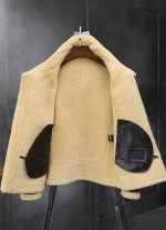 Brown Bomber Jacket with Fur Collar
