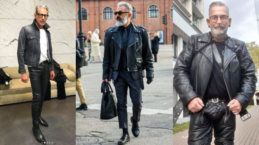 How to Wear a Leather Jacket at 40 50 60 age