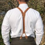 Leather Button Suspenders