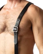 leather suspenders harness