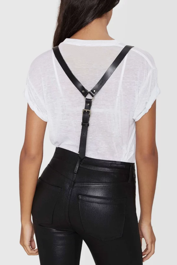 Leather Suspenders Womens