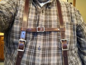 Leather Tool Belt Suspenders