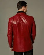 Red Leather Blazer