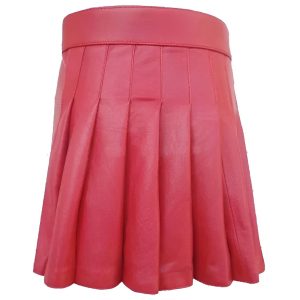 Pink Leather Kilt