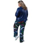 Plus Size Blue Leather Jacket Women