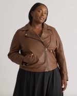 Plus Size Brown Jacket