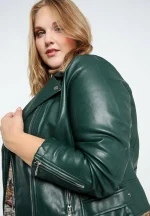 Plus Size Green Leather Jackets in the USA
