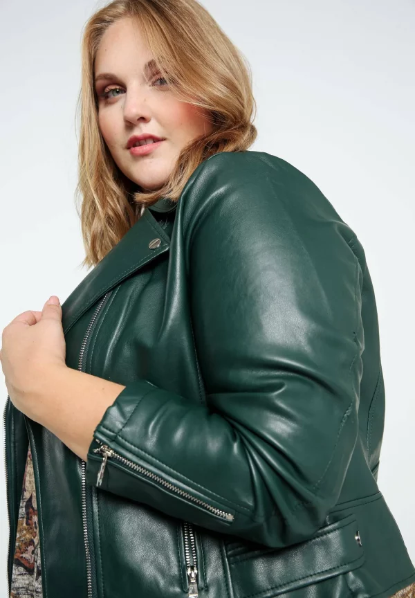 Plus Size Green Leather Jackets in the USA