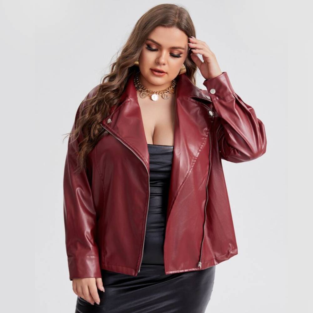 Plus Size Red Leather Jacket Plus Size Red Leather Jacket