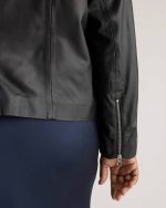 Sleeve of Plus Size Black Jacket