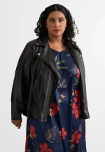 Plus Size moto Jacket