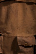 Army Brown Leather Duster